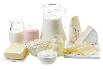 Various fresh dairy products